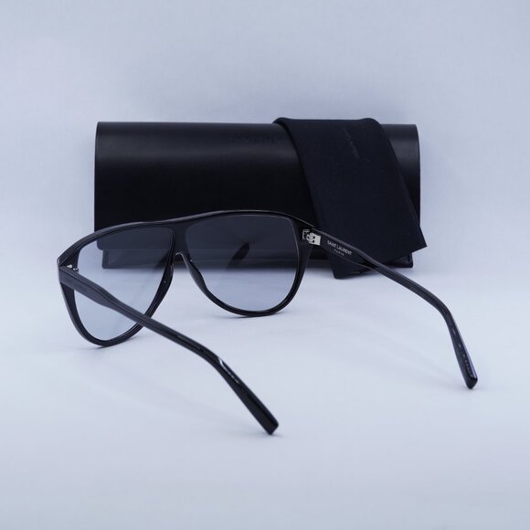 Final Price! Saint Laurent SL731 GASPAR 001 Black Blue Sunglasses - Picture 6 of 12